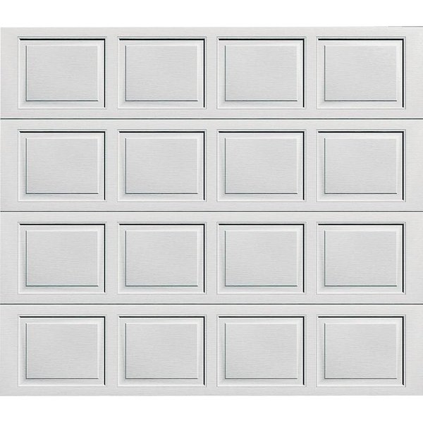 Wayne Dalton Garage Door, 8 ft W Door, 7 ft H Door, Steel Door, White 8000